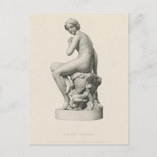 Carte Postale Une nymphe surprise (1886) par Edgar George Papwor