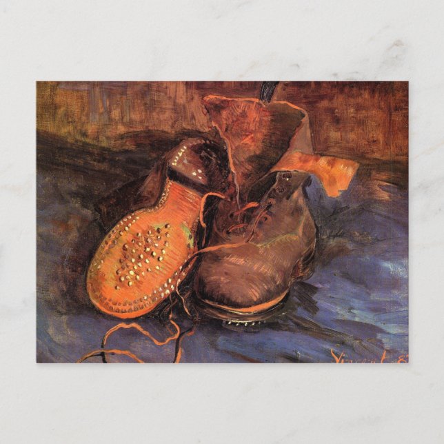 Carte Postale Une paire de chaussures de Vincent van Gogh (Devant)