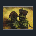Carte Postale Une paire de chaussures de Vincent van Gogh<br><div class="desc">Ce tableau, intitulé A Pair of Shoes, est réalisé par le célèbre artiste Vincent van Gogh. À propos de Vincent van Gogh Vincent van Gogh considérait la couleur comme le symbole principal de l'expression. Il y a une raison pour laquelle son art se connecte aux spectateurs, car van Gogh était...</div>