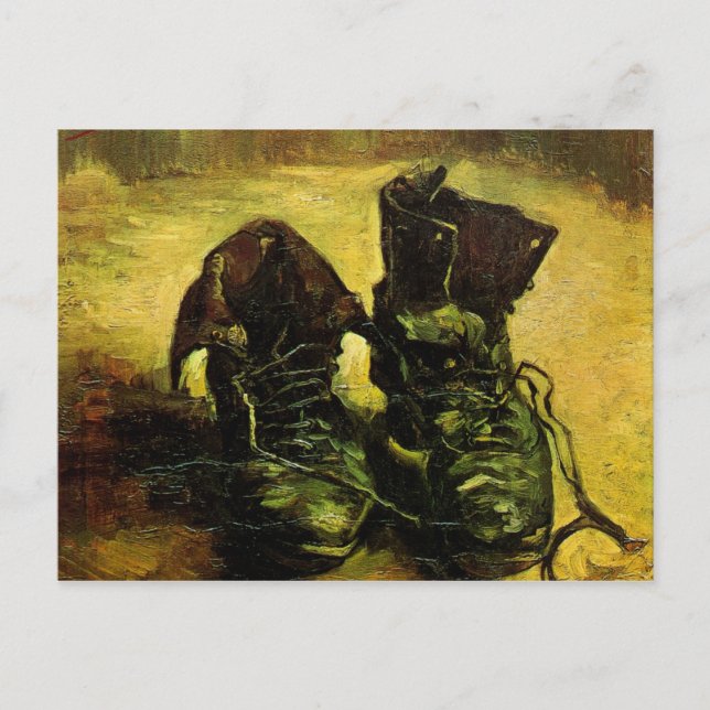 Carte Postale Une paire de chaussures de Vincent van Gogh (Devant)