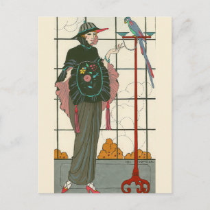 Carte Postale Une passoire brodée par George Barbier