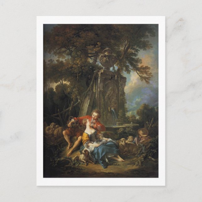 Carte Postale Une pastorale d'automne - François Boucher (Devant)