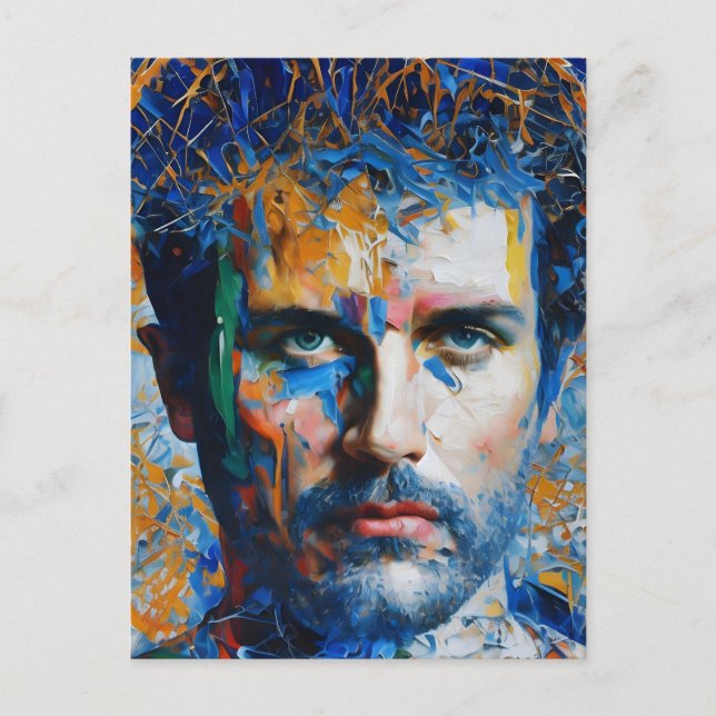 Carte Postale Une peinture générée par l'IA humaine (Devant)