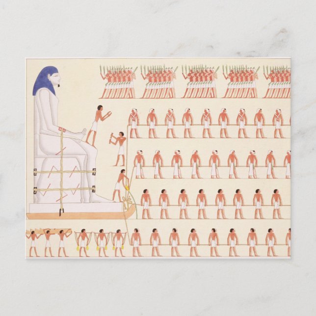 Carte Postale Une peinture murale à Beni Hasan représentant le m (Devant)