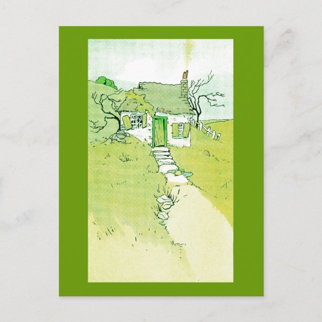 Carte Postale Une petite maison décrépit (Devant)