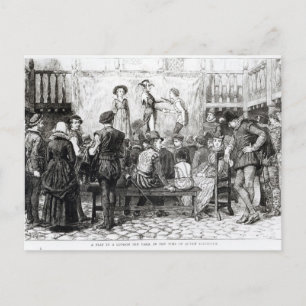 Carte Postale Une pièce dans la cour d'une auberge londonienne