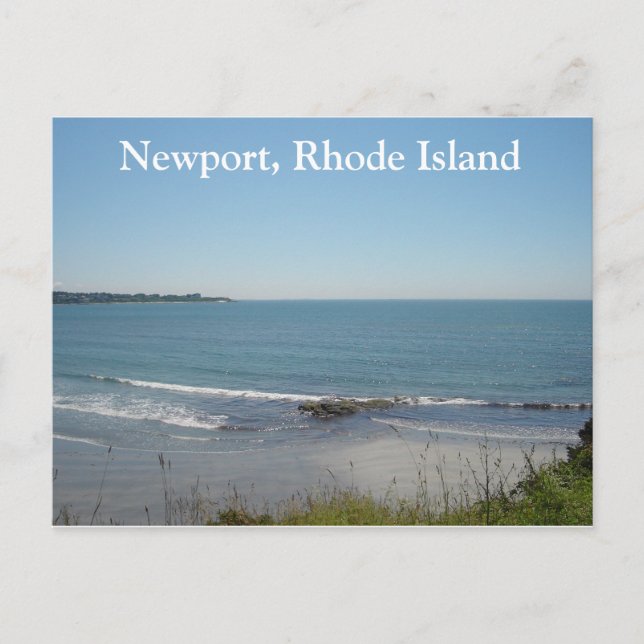 Carte Postale Une Plage À Newport, Rhode Island (Devant)