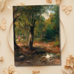 Carte Postale Une promenade dans la forêt - Emil Barbarini