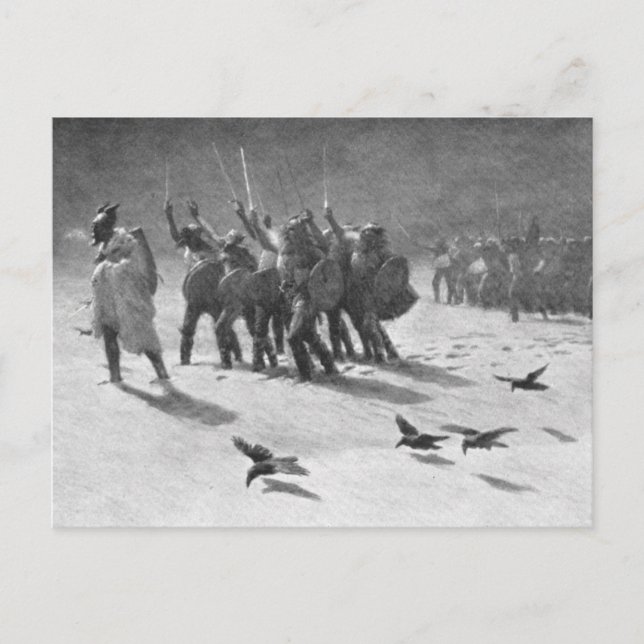 Carte Postale Une promenade viking (Devant)