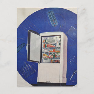 Carte Postale Une publicité pour réfrigérateur des années 1930