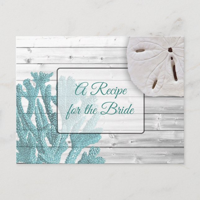 Carte Postale Une recette pour la Mariage mariée Recette Card (Devant)