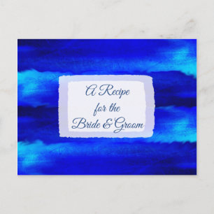 Carte Postale Une recette pour la Mariage mariée Recette Card