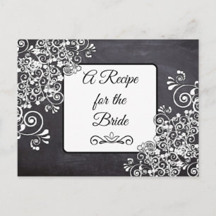 Carte Postale Une recette pour la Mariage mariée Recette Card