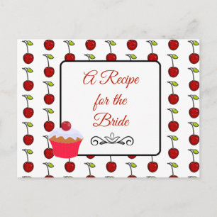 Carte Postale Une recette pour la Mariage mariée Recette Card