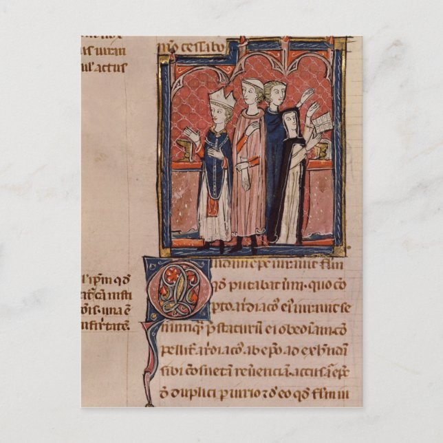 Carte Postale Une religieuse qui prend ses voeux et sa masse (Devant)