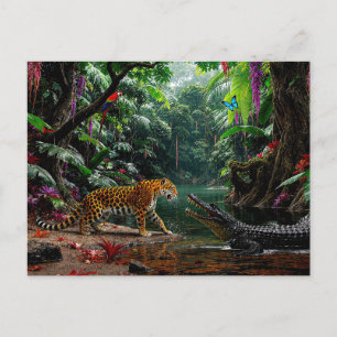 Carte Postale “Une Rencontre Fortuite” – Portrait Coloré de la F