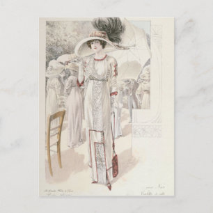 Carte Postale Une robe de ville, des Grandes Modes de Paris