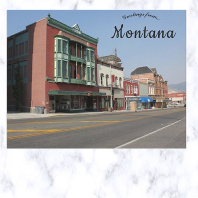 Carte Postale Une rue à Butte Montana USA (Créateur téléchargé)