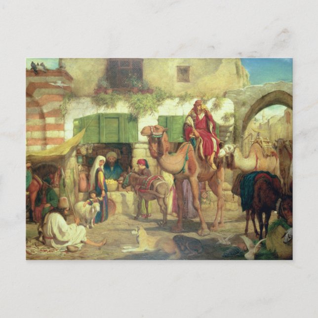 Carte Postale Une rue à Jérusalem, 1867 (Devant)