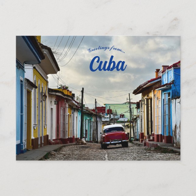 Carte Postale Une rue à Trinidad Cuba (Devant)