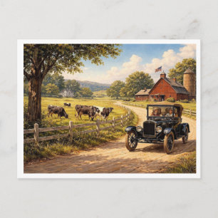 Carte Postale Une scène de la vie américaine.