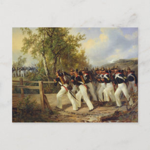 Carte Postale Une scène de la vie du soldat, 1849