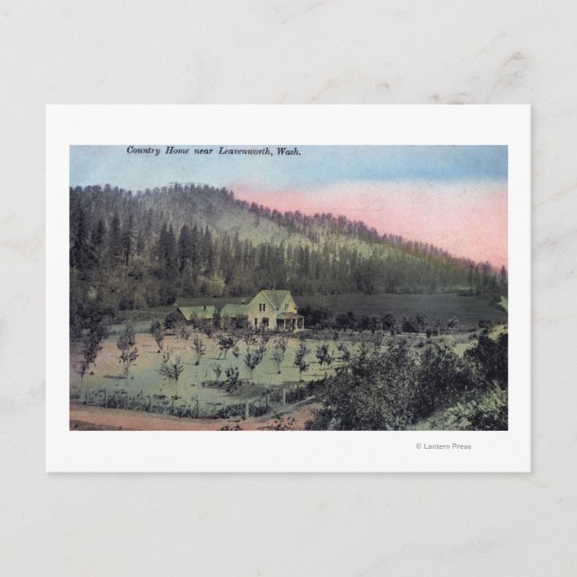 Carte Postale Une Scène De Résidence De Campagne (Devant)