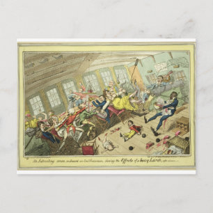 Carte Postale Une scène intéressante à bord d'un East-Indiaman,