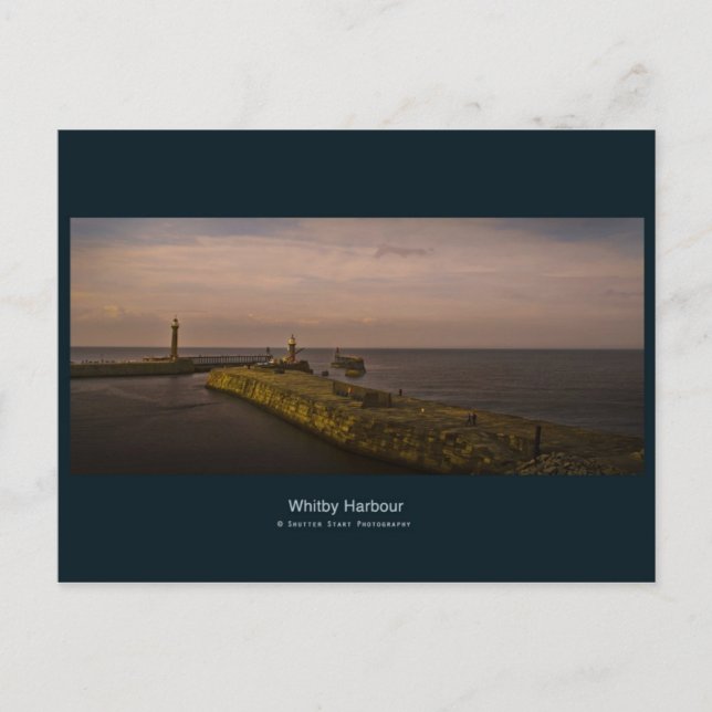 Carte Postale Une Soirée Mystique Sur Whitby Pier (Devant)
