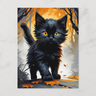 Carte Postale Une sorcière de nouveau familière