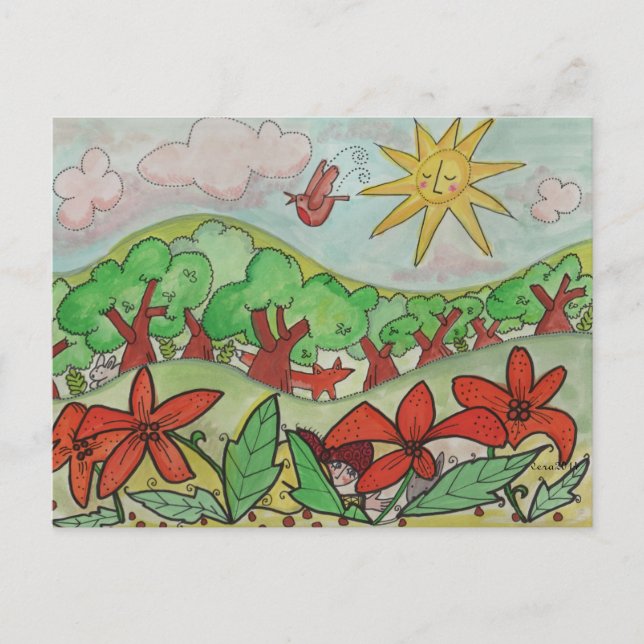 Carte Postale Une surprise dans l'art populaire ukrainien des Li (Devant)