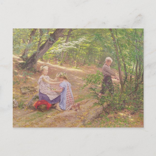 Carte Postale Une terre de fleurs, 19ème siècle (Devant)