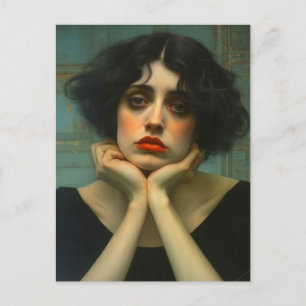 Carte Postale Une triste femme