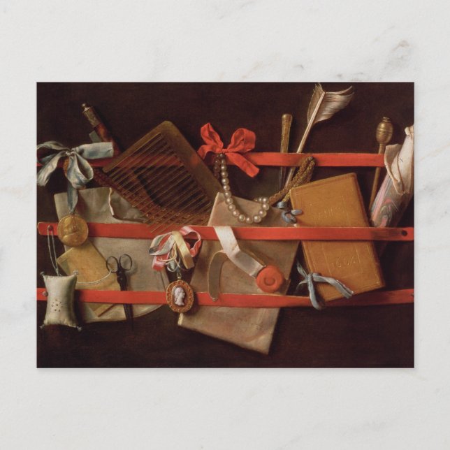 Carte Postale Une trompe l'oeil des objets (Devant)