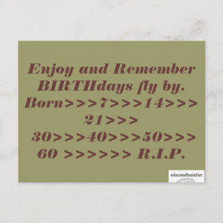 Carte Postale Une vérité