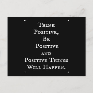 CARTE POSTALE UNE VIE POSITIVE DES CITATIONS MOTIVATIVES PENSER