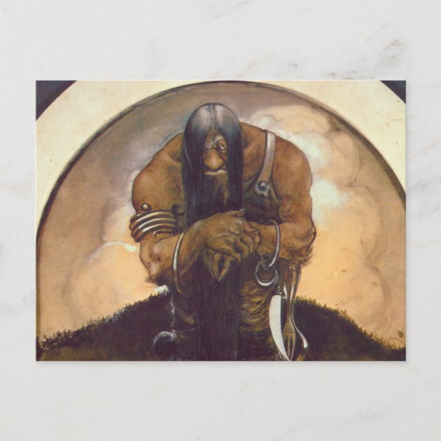 Carte Postale Une vieille montagne Troll (Devant)