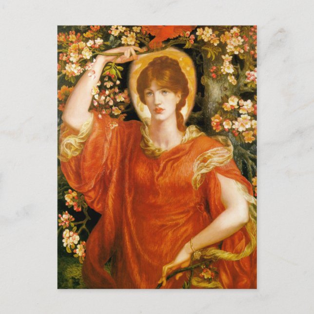 Carte Postale Une vision de Fiammetta - Dante Gabriel Rossetti (Devant)