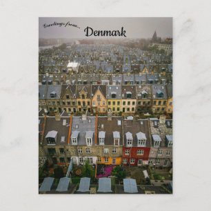 Carte Postale Une vue aérienne de Copenhague Danemark