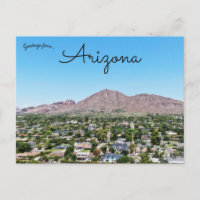 Une vue de Camelback Mountain depuis Phoenix Arizo