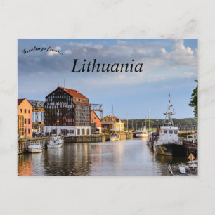 Carte Postale Une vue de Klaipeda Lituanie