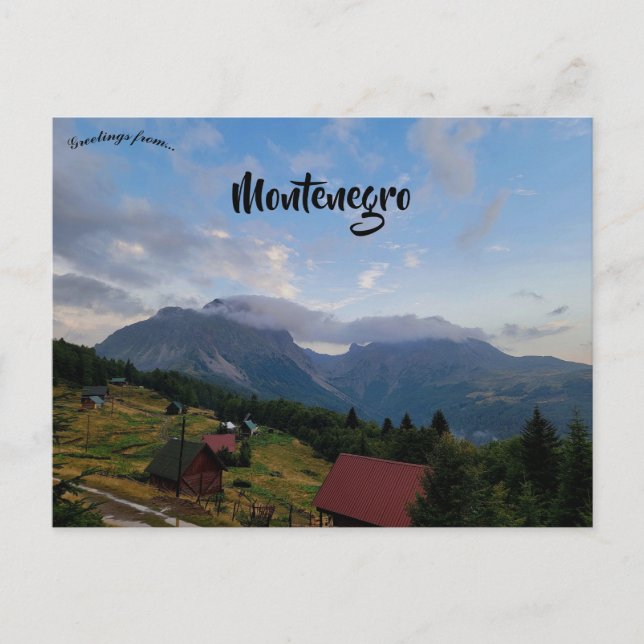 Carte Postale Une vue de Komovi Monténégro (Devant)
