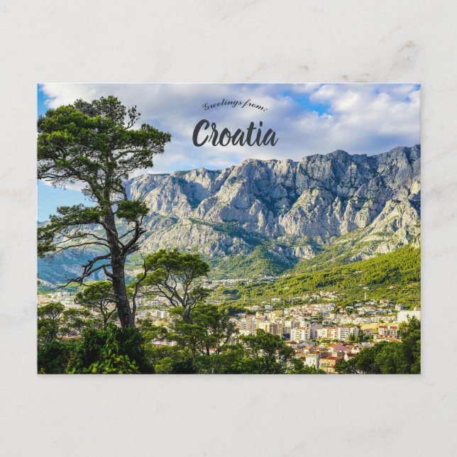 Carte Postale Une vue de Makarska Croatie (Devant)