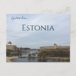 Carte Postale Une vue de Narva Estonie