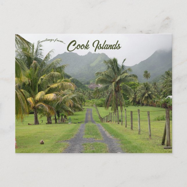 Carte Postale Une vue de Rarotonga Îles Cook (Devant)
