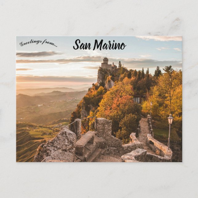 Carte Postale Une vue de Saint-Marin (Devant)