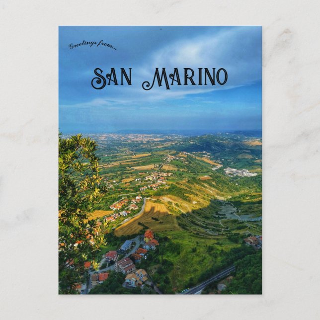 Carte Postale Une vue de Saint-Marin (Devant)