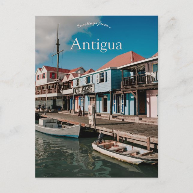 Carte Postale Une vue de St Johns Antigua (Devant)