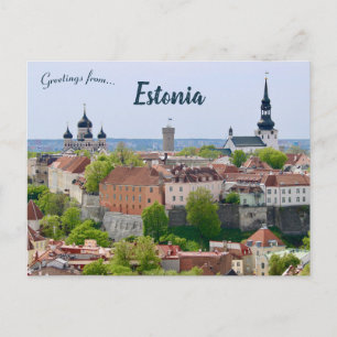 Carte Postale Une vue de Tallinn Estonie