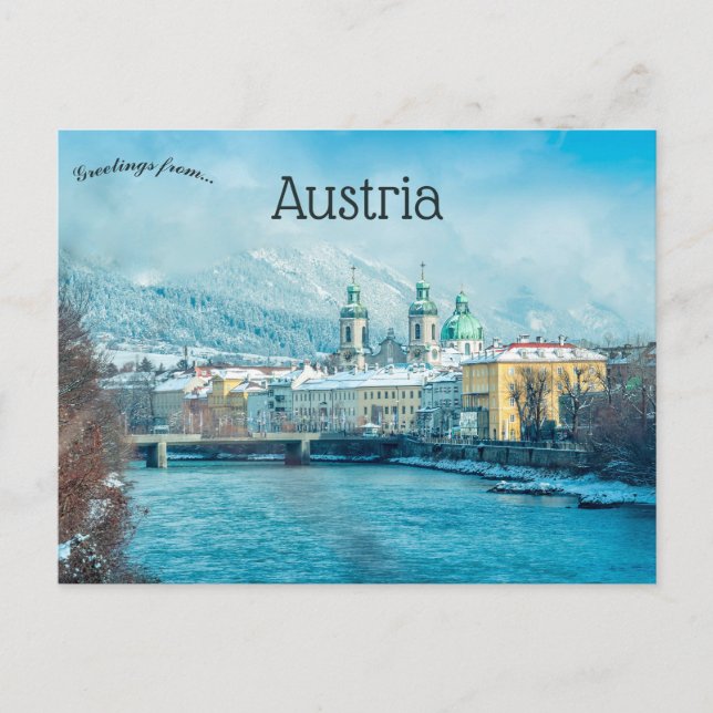 Carte Postale Une vue d'Innsbruck Autriche (Devant)